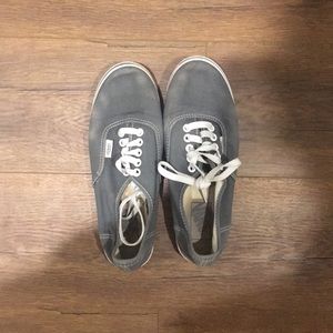 Gray Low Top Vans